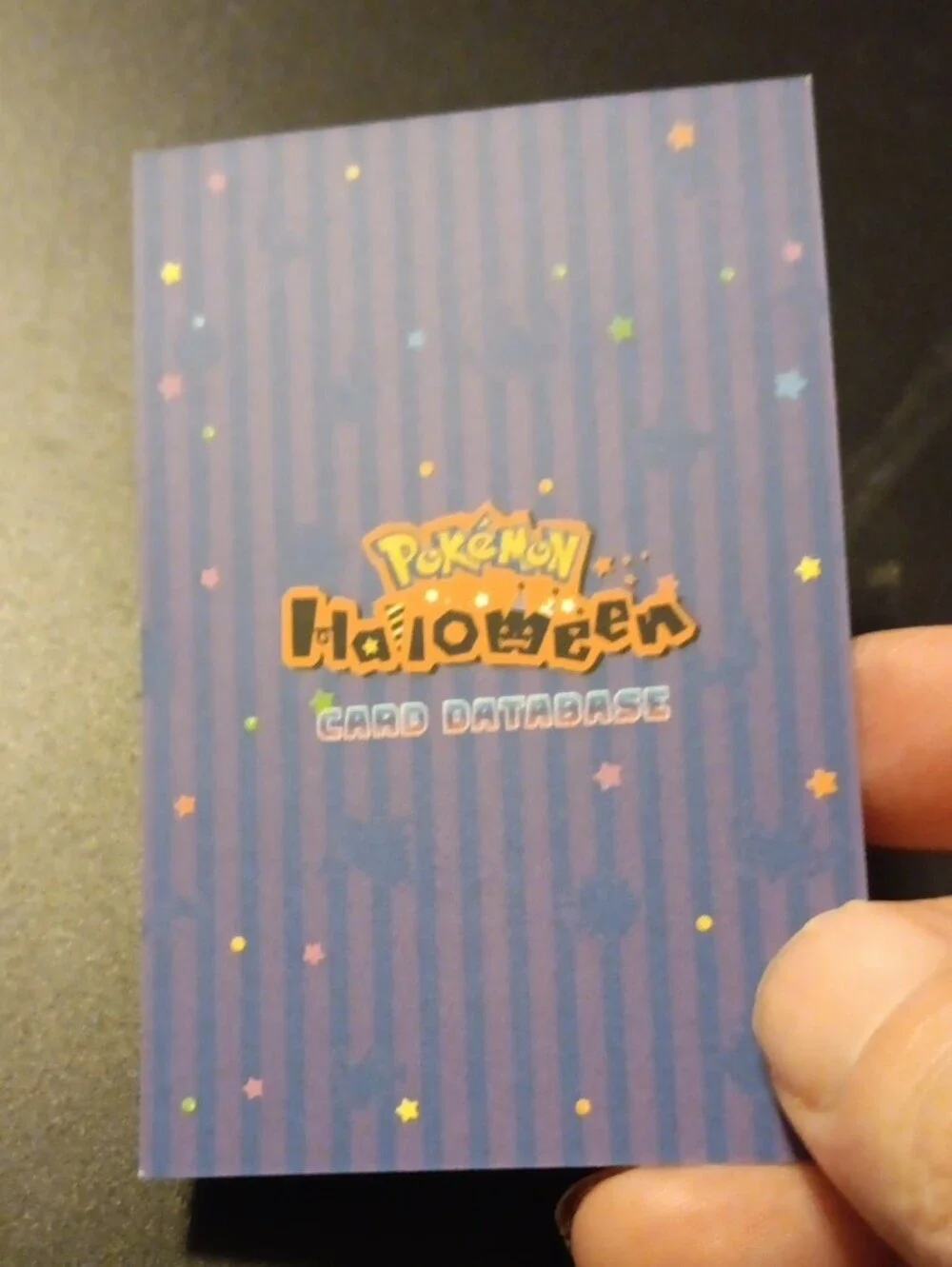 Pokemon Gengar & Misdreavus Card - teal, purple, orange